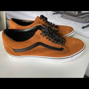 Brown Suede Old Skool Vans w/ Black Detail